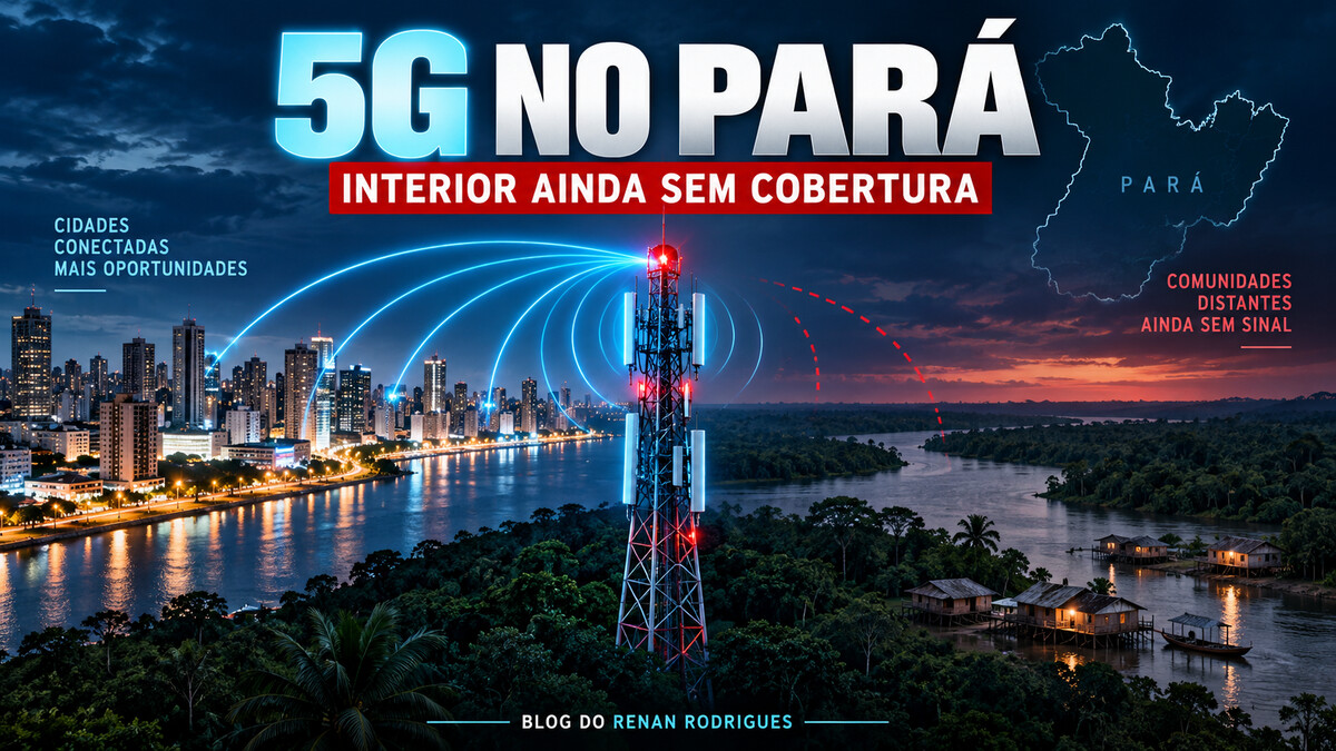 5G avança nas cidades, mas alcança só 0,22% das áreas rurais do Pará