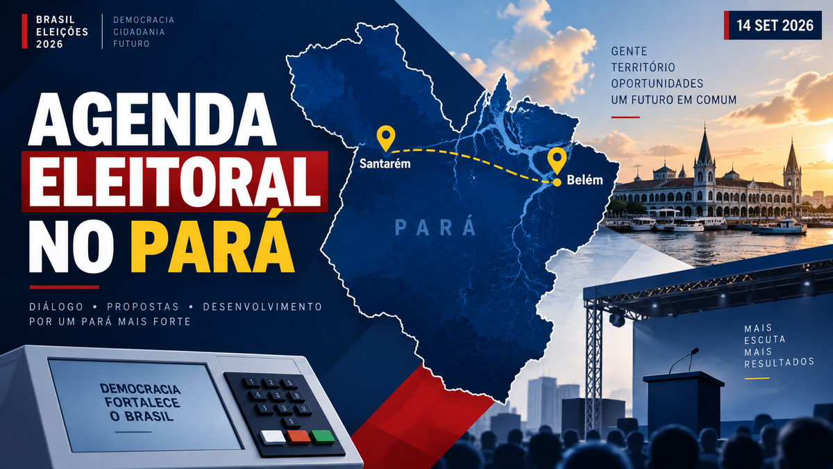 Flávio Bolsonaro cumpre agenda eleitoral em Belém e Santarém nesta segunda