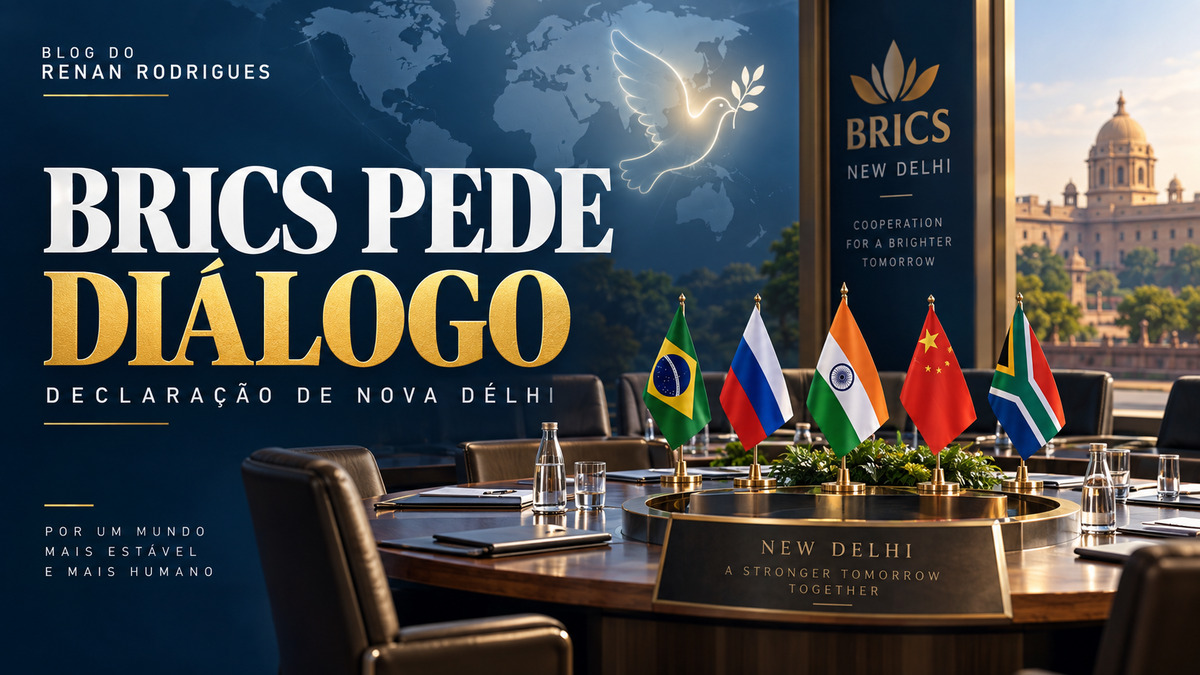BRICS aprova declaração em Nova Délhi e pede máxima contenção no Oriente Médio