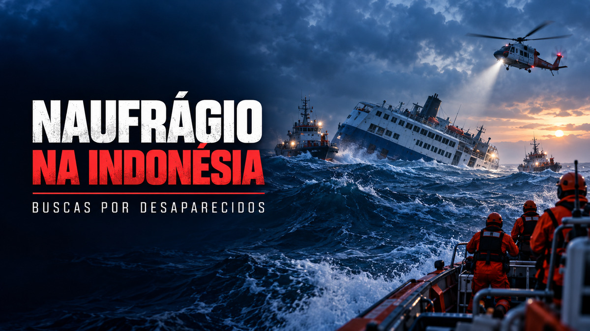 Balsa naufraga na Indonésia e buscas mobilizam equipes no Mar de Java