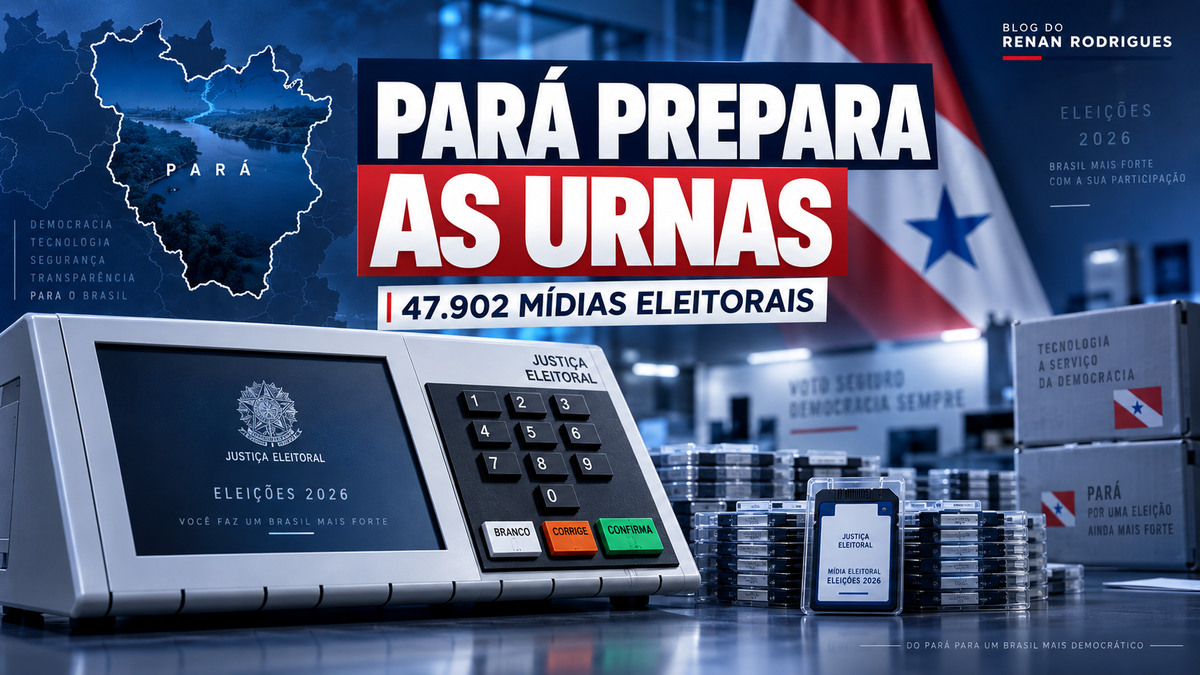 Pará prepara 47.902 mídias para as urnas das Eleições 2026