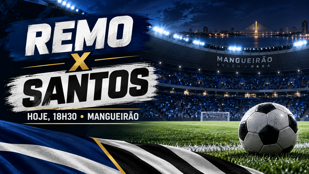 Remo enfrenta o Santos no Mangueirão em duelo decisivo pelo Brasileirão