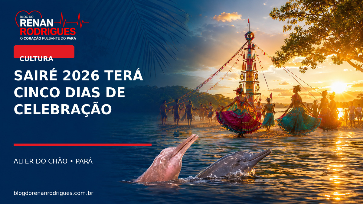 Sairé 2026 terá cinco dias de celebração em Alter do Chão