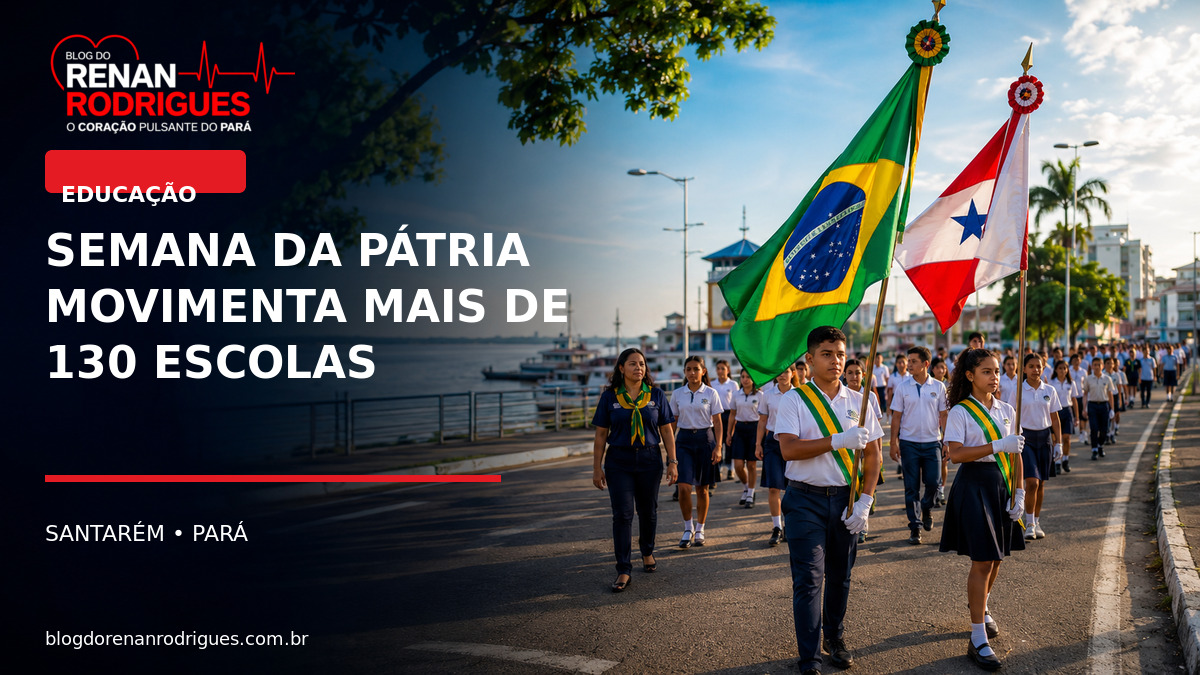 Semana da Pátria 2026 mobiliza mais de 130 escolas em Santarém