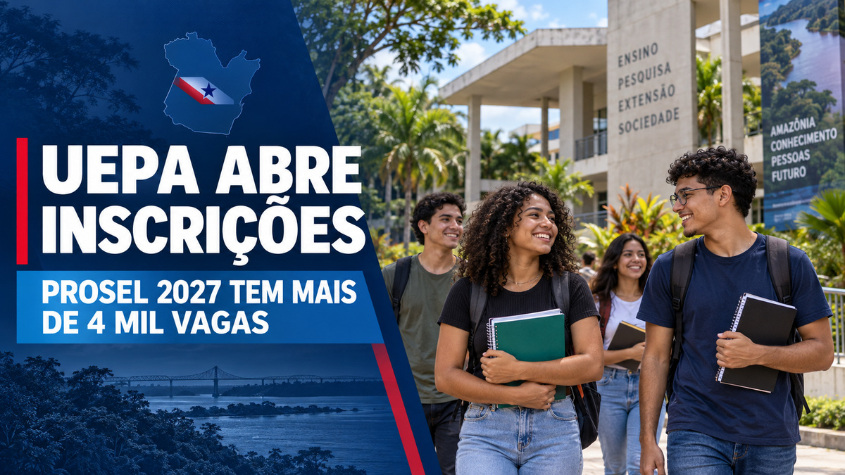 Uepa abre inscrições para o Prosel 2027 com mais de 4 mil vagas no Pará
